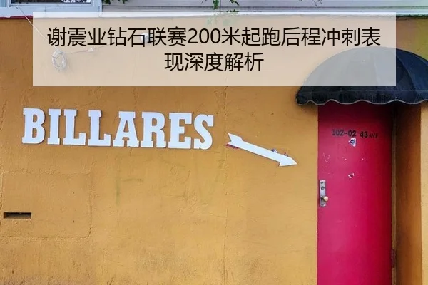 谢震业钻石联赛200米起跑后程冲刺表现深度解析
